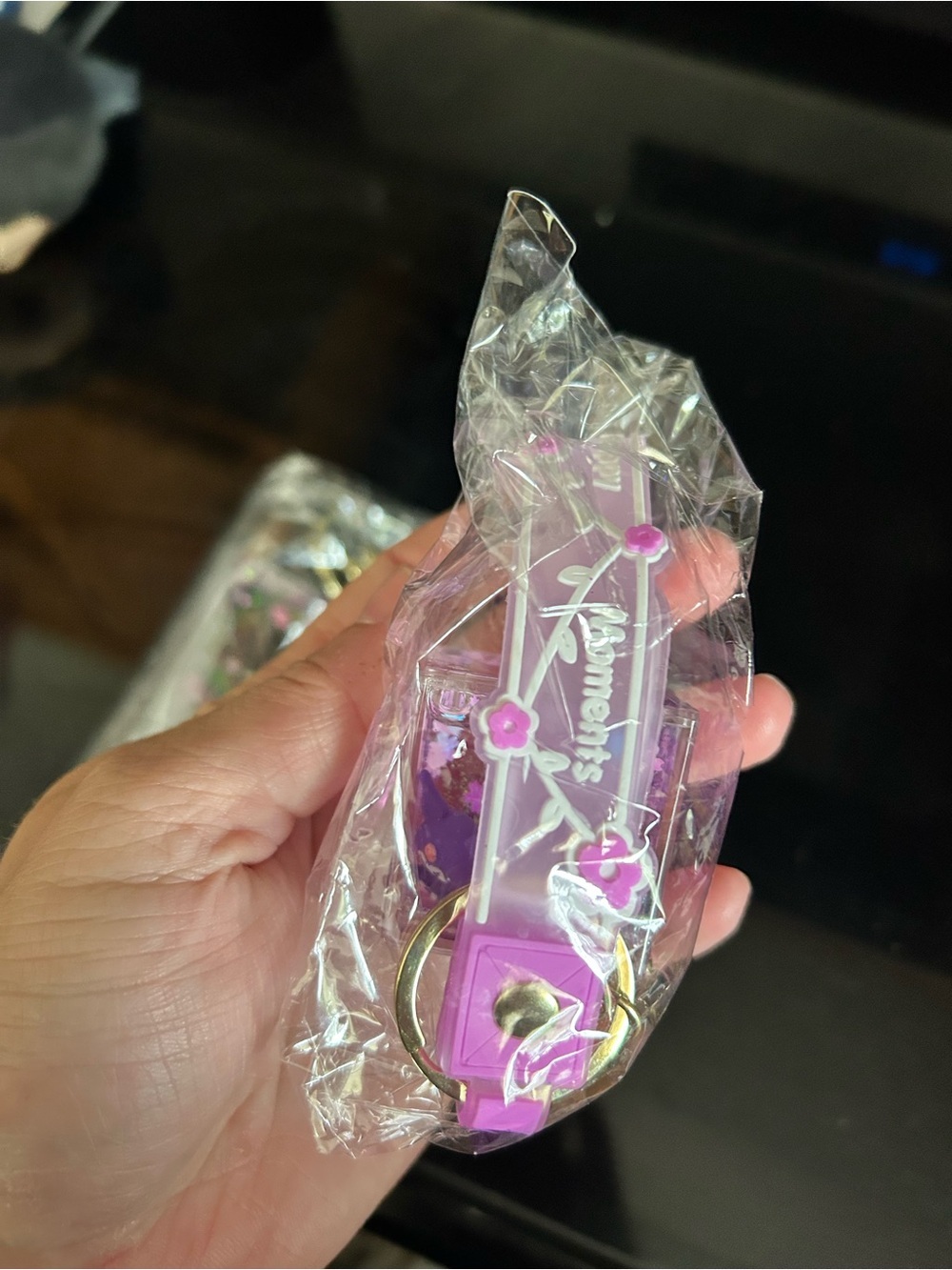 🔥$2  Kuromi Clear Glitter Star Keychain Phone Charm - Purple - Picture 6 of 6
